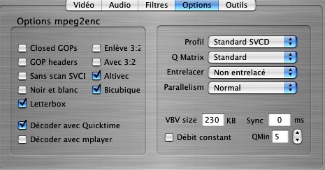 optionmpeg2enc